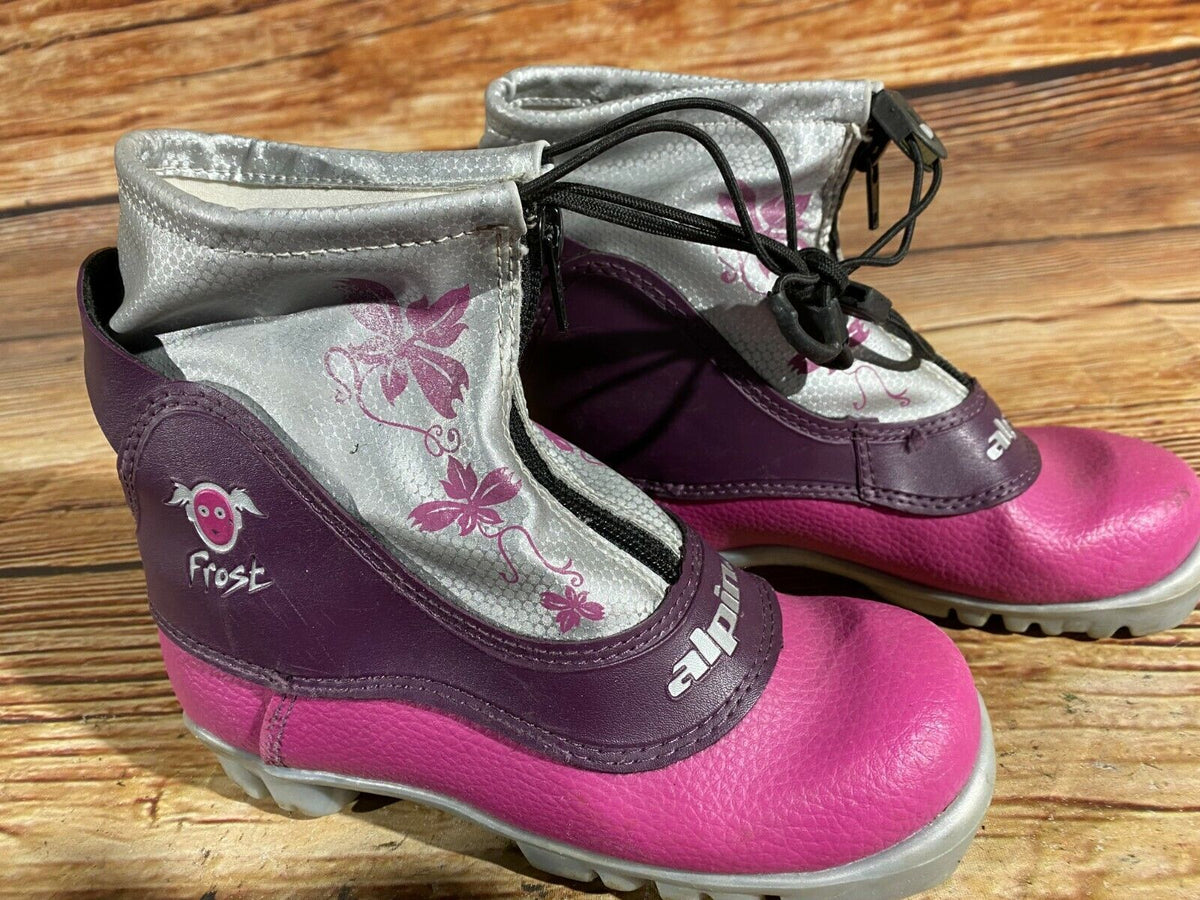 Alpina Frost Cross Country Ski Boots Classic NNN EU 32 US 1.5 Kids 210mm A-460