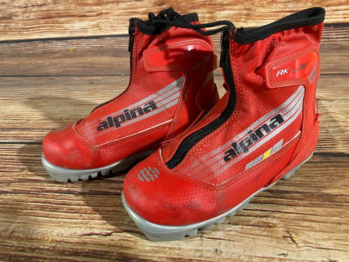 Alpina RK Cross Country Ski Boots Classic NNN EU 30 US 12 Kids 200mm A-244