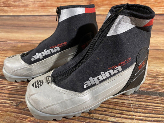 Alpina ST10jr Cross Country Ski Boots Classic NNN EU 32 US 1.5 Kids 210mm A-800