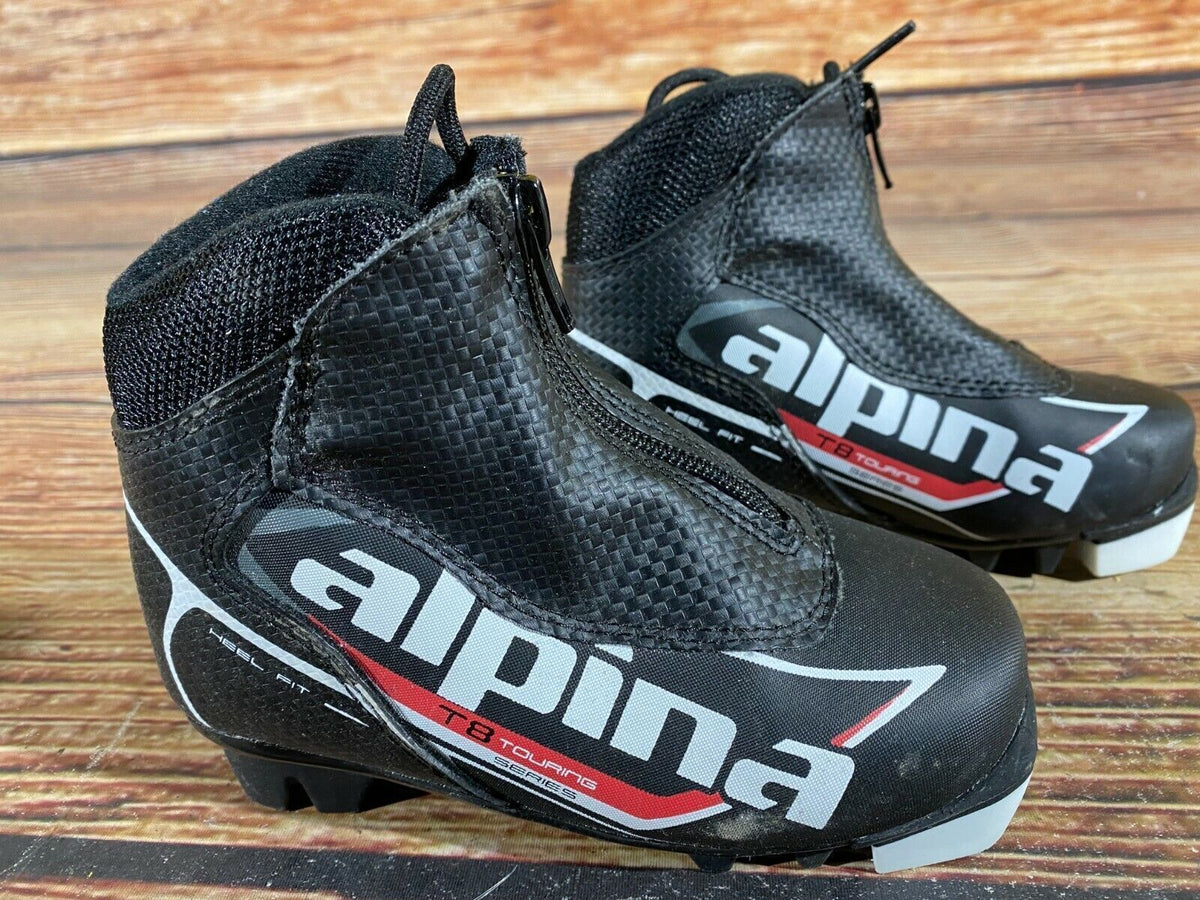 Alpina T8 Cross Country Ski Boots Classic NNN EU 27 US 10 Kids 185mm A-441