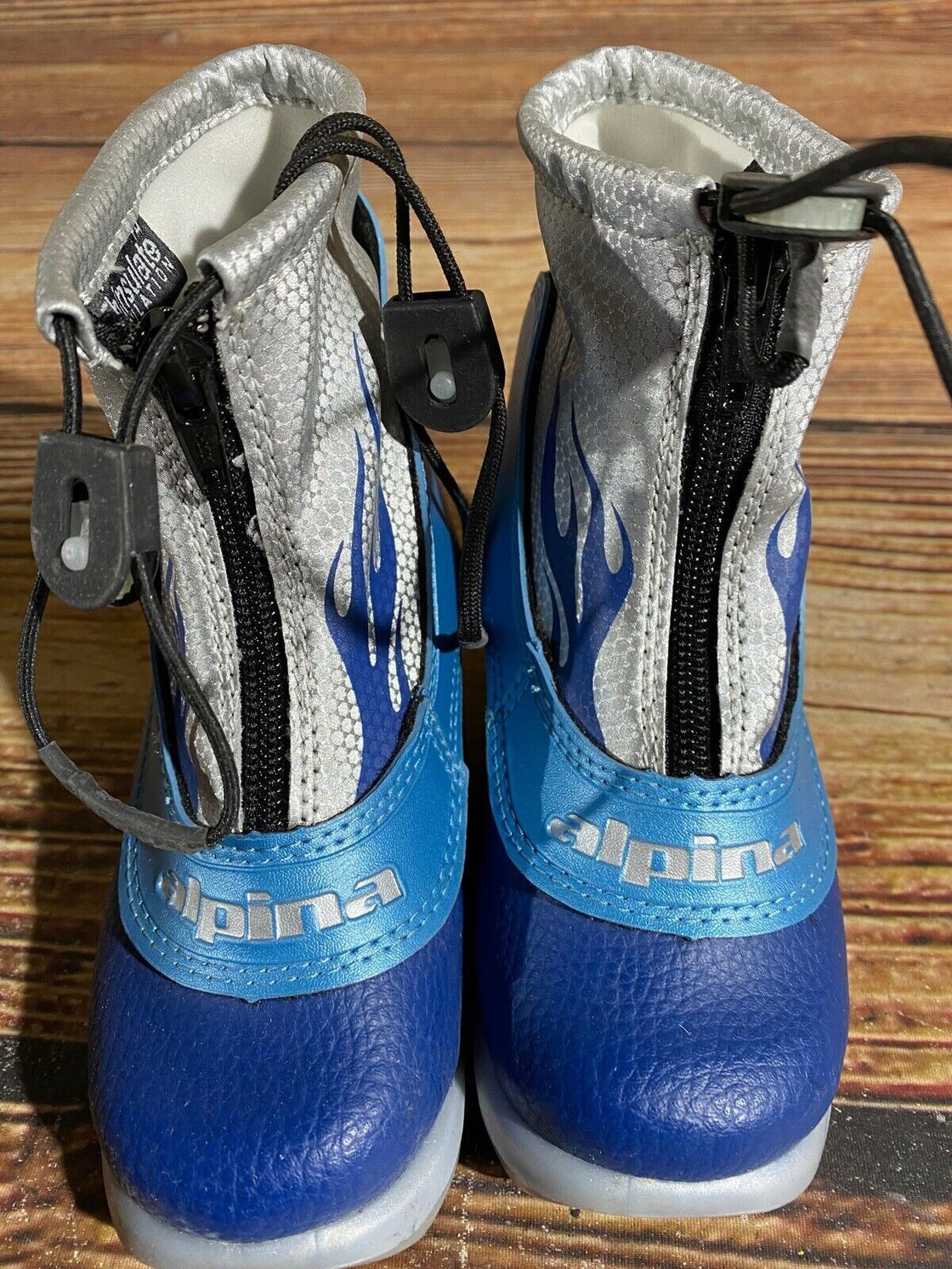 Alpina Frost Kids Nordic Cross Country Ski Boots Size EU25 US7.5 NNN A-808