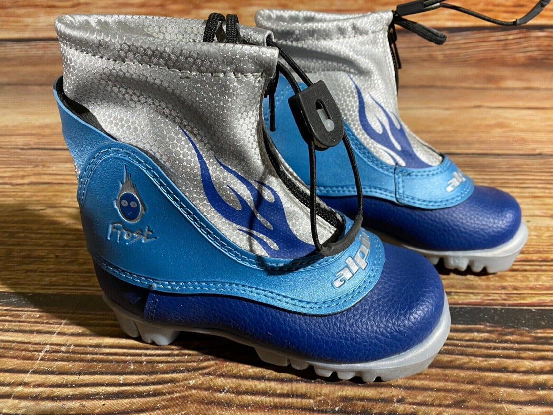 Alpina Frost Kids Nordic Cross Country Ski Boots Size EU25 US7.5 NNN A-808