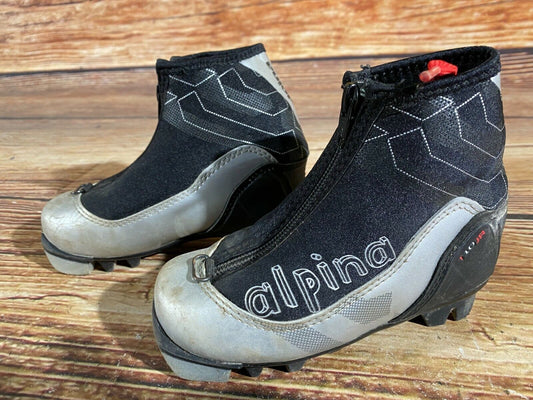 Alpina T10jr Cross Country Ski Boots Classic NNN EU 27 US 10 Kids 185mm A-409