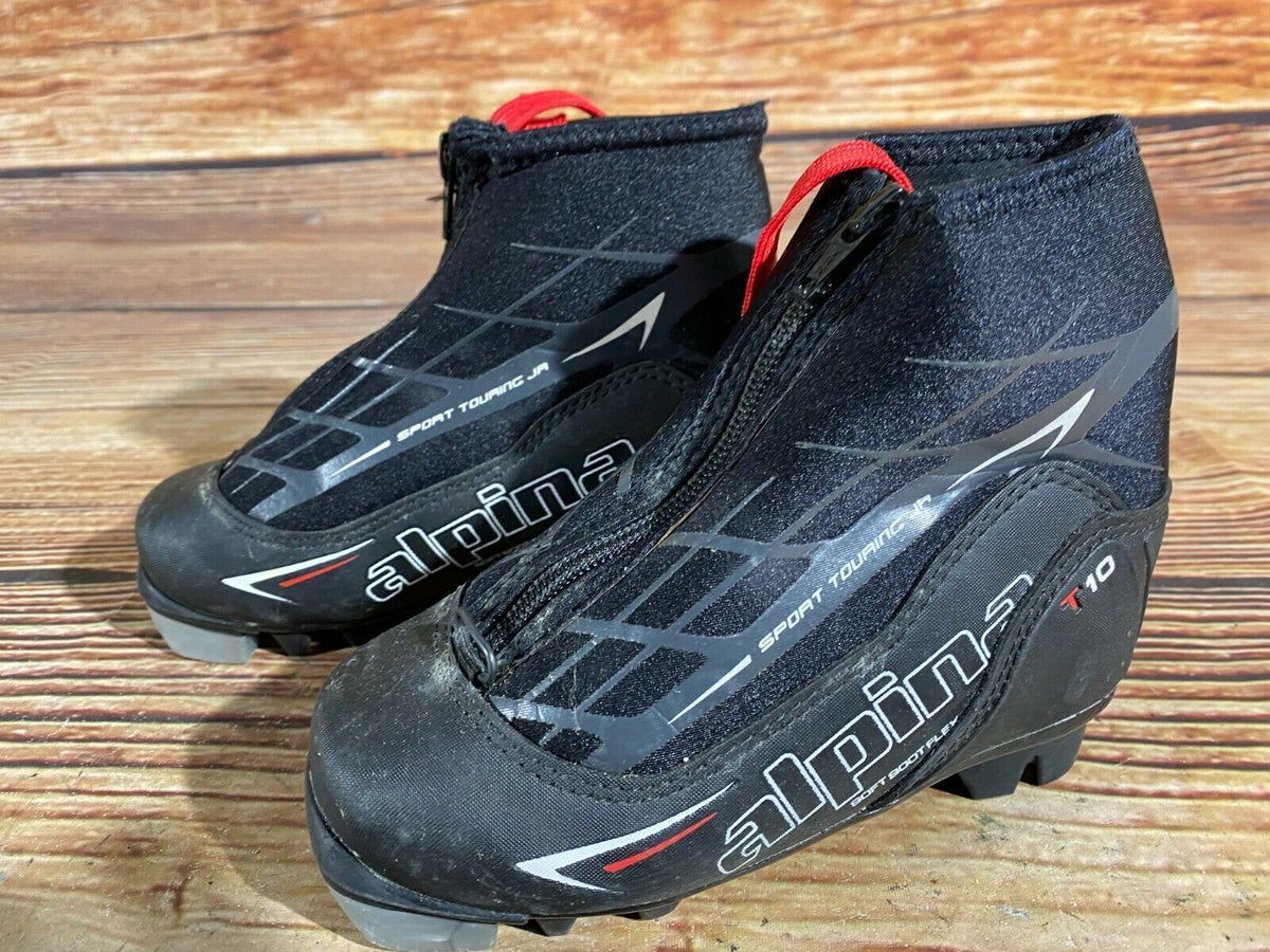 Alpina T10 Cross Country Ski Boots Classic NNN EU 28 US 10.5 Kids 190mm A-378