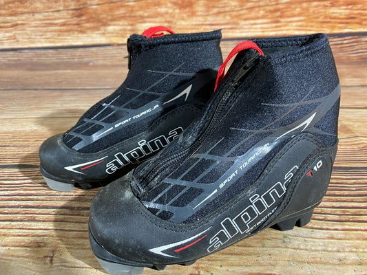 Alpina T10 Cross Country Ski Boots Classic NNN EU 28 US 10.5 Kids 190mm A-378