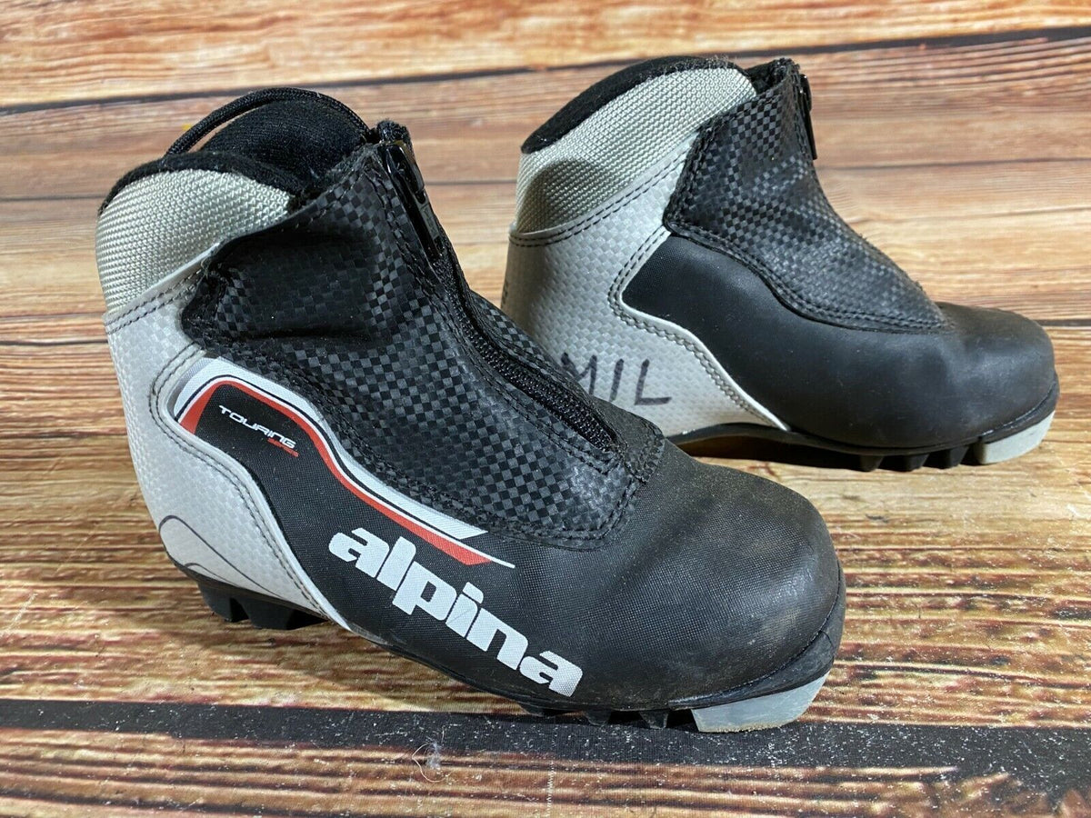 Alpina Touring Cross Country Ski Boots Classic NNN EU 30 US 12 Kids 200mm A-276