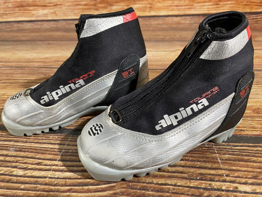 Alpina ST10 Cross Country Ski Boots Classic NNN EU 29 US 11.5 Kids 190mm A-740