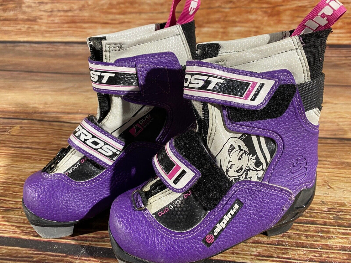 Alpina Frost Nordic Cross Country Ski Boots Kids Size EU25 US8.5 NNN A-719