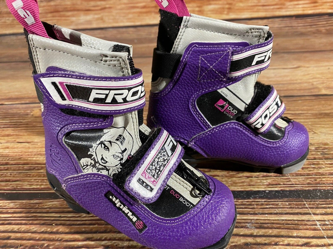 Alpina Frost Nordic Cross Country Ski Boots Kids Size EU25 US8.5 NNN A-719