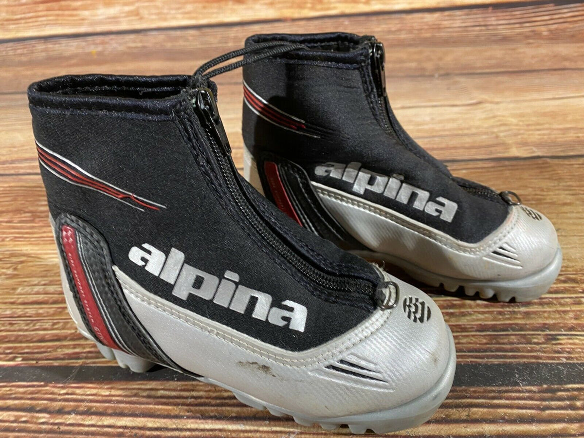 Alpina ST10j Cross Country Ski Boots Classic NNN EU 28 US 10.5 Kids 190mm A-280