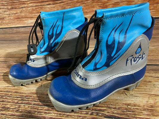 Alpina Frost Cross Country Ski Boots Classic NNN EU 31 US 13 Kids 204mm A-88