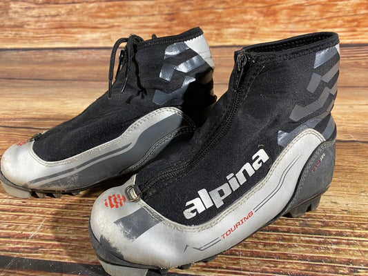 Alpina T10jr Cross Country Ski Boots Classic NNN EU 33 US 2 Kids 215mm A-755