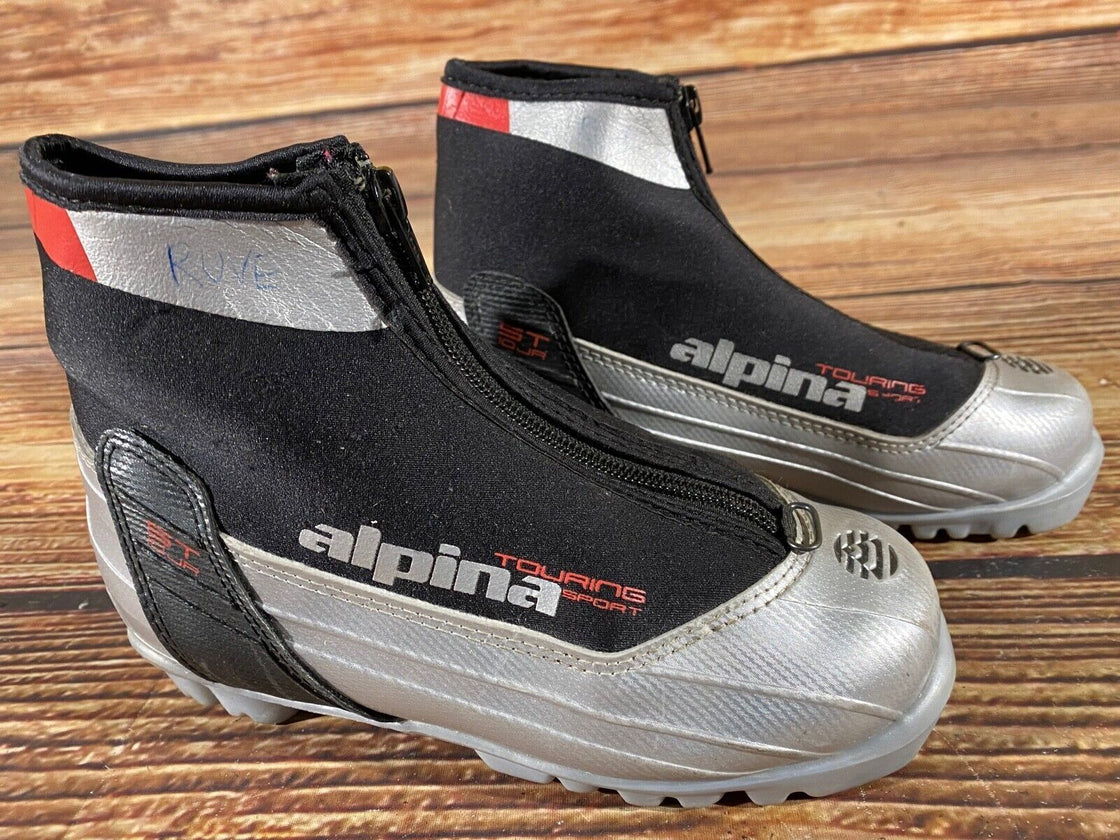 Alpina ST10jr Kids Nordic Cross Country Ski Boots Size EU34 US3 NNN A-802