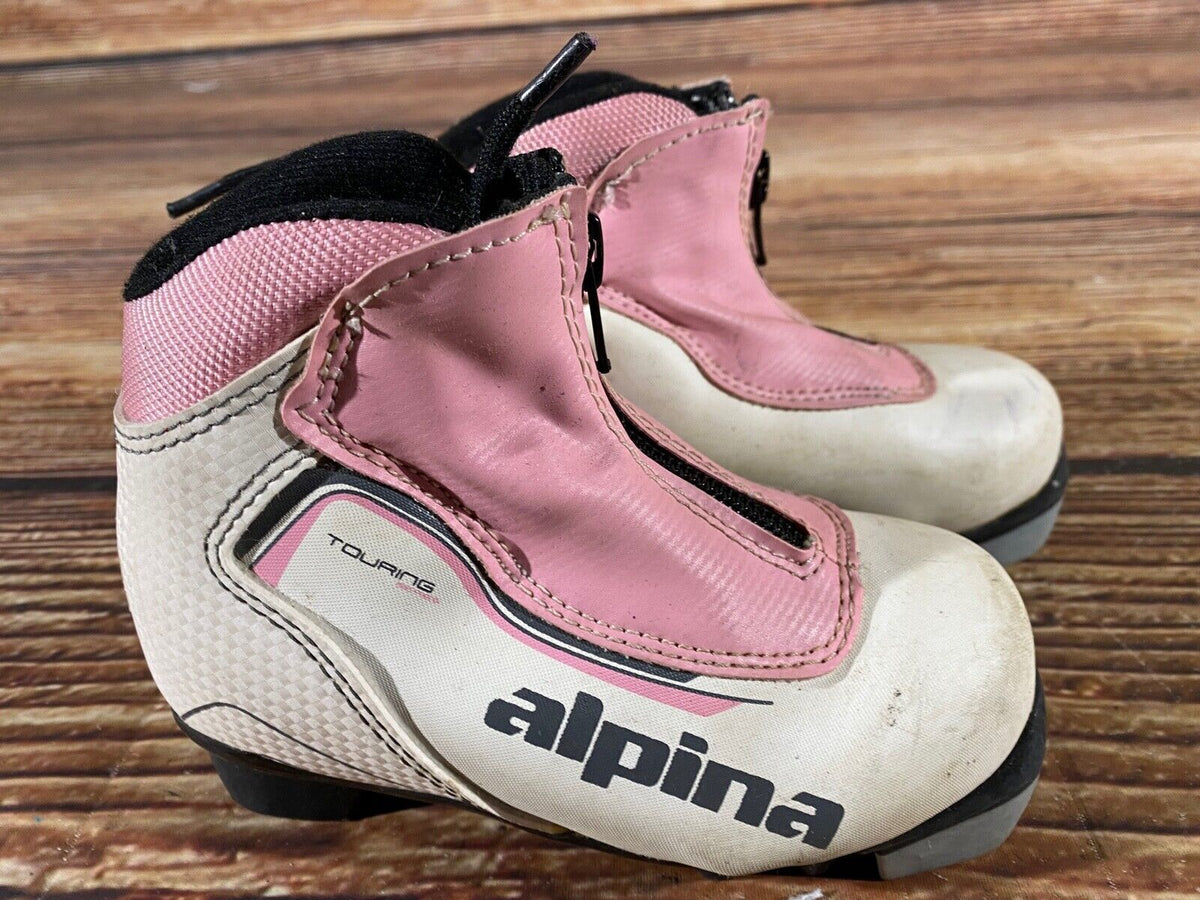 Alpina Touring Cross Country Ski Boots Classic NNN EU 26 US 9 Kids 175mm A-853