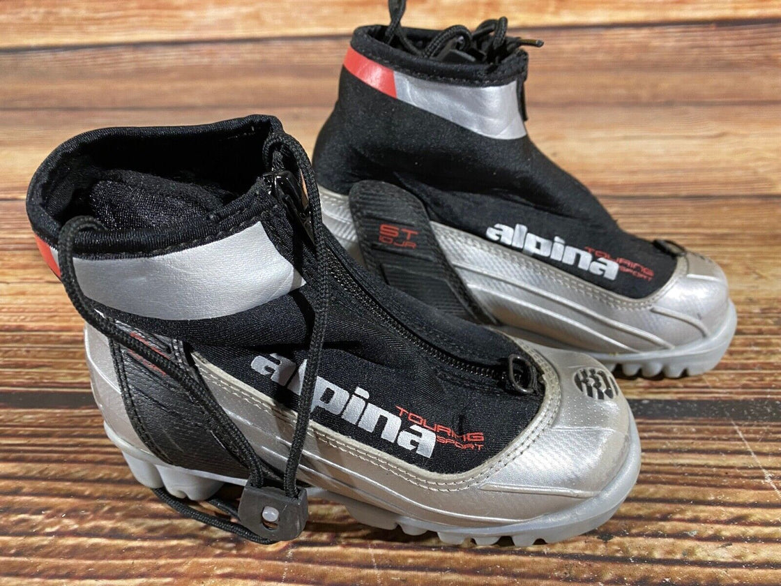 Alpina Kid ST10jr Kids Nordic Cross Country Ski Boots Size EU28 US10.5 NNN A-698