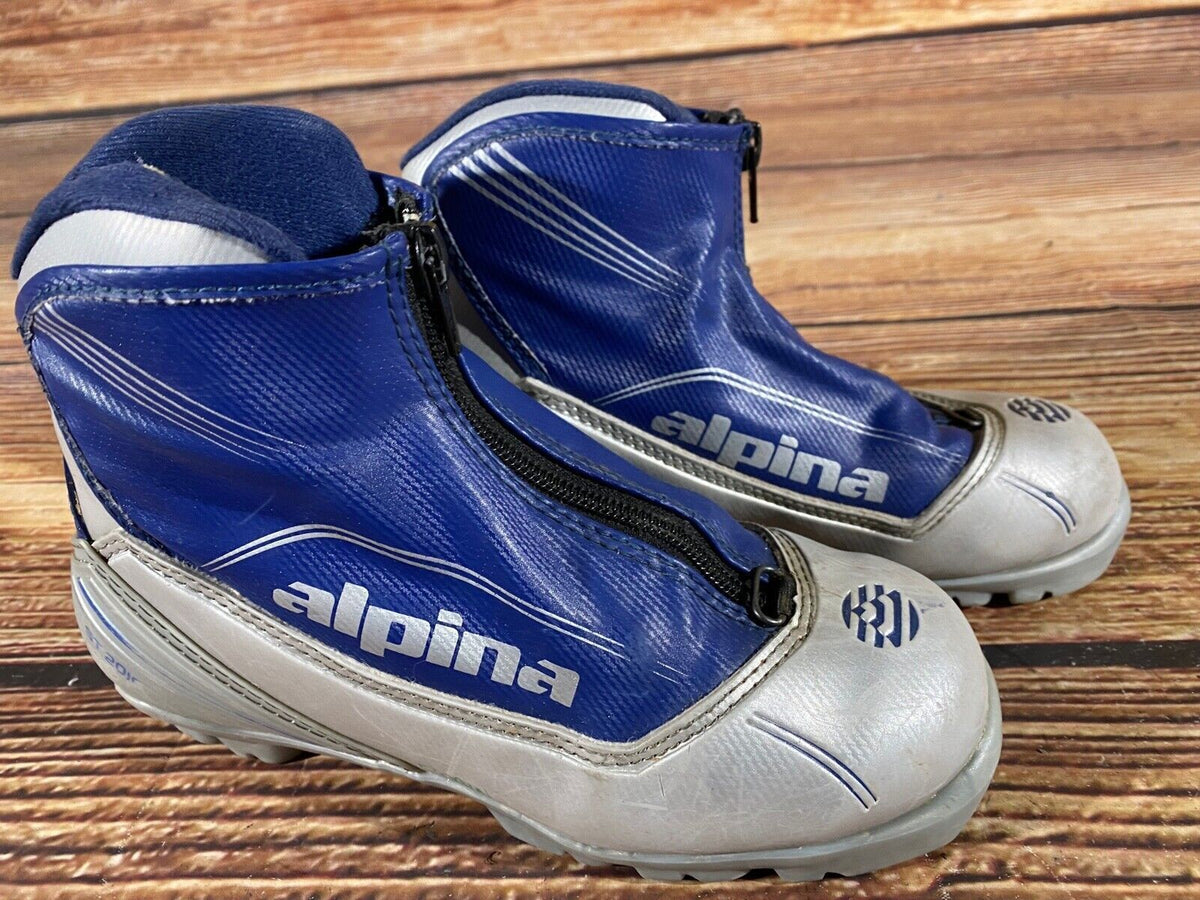 Alpina ST20 Cross Country Ski Boots Classic NNN EU 35 US 3.5 Kids 225mm A-666