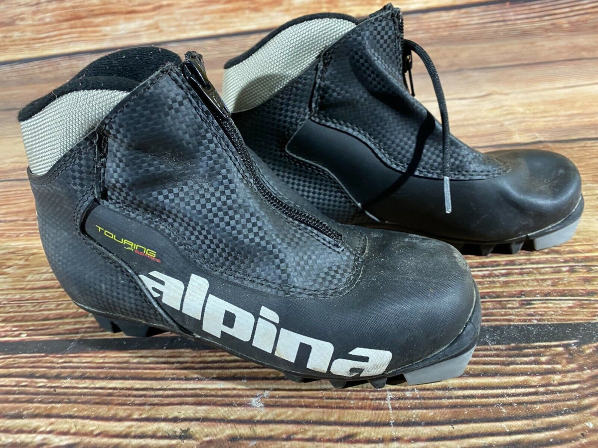 Alpina Touring Cross Country Ski Boots Classic NNN EU 34 US 3 Kids 225mm A-352