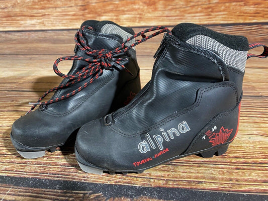 Alpina T5 Plus Cross Country Ski Boots Classic NNN EU 32 US 1.5 Kids 205mm A-670
