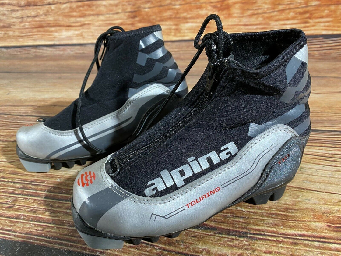 Alpina T10jr Kids Nordic Cross Country Ski Boots Size EU29 US11 for NNN A-408