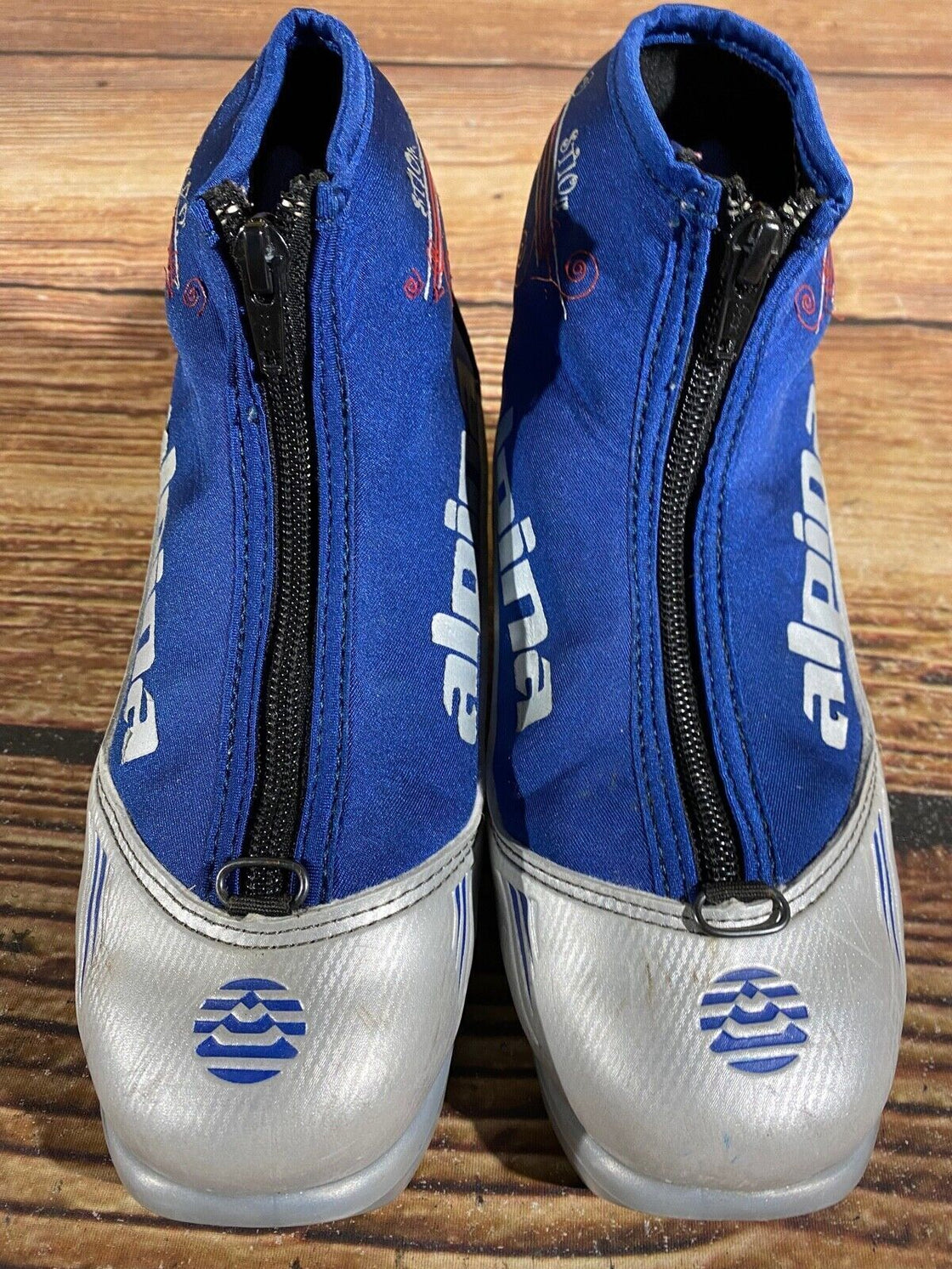 Alpina ST10L Kids Nordic Cross Country Ski Boots Size EU34 US3 NNN A-732