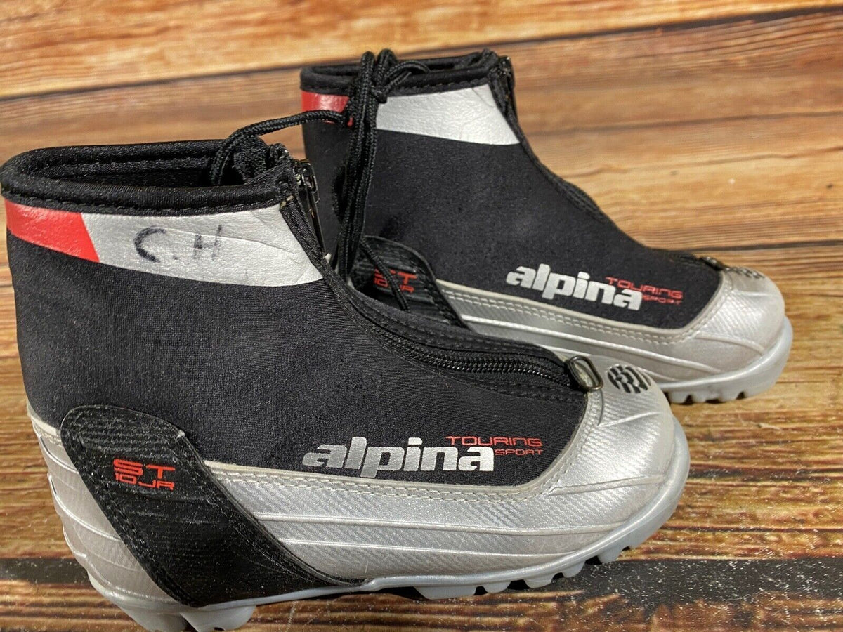 Alpina ST10jr Cross Country Ski Boots Classic NNN EU 31 US 13 Kids 200mm A-677