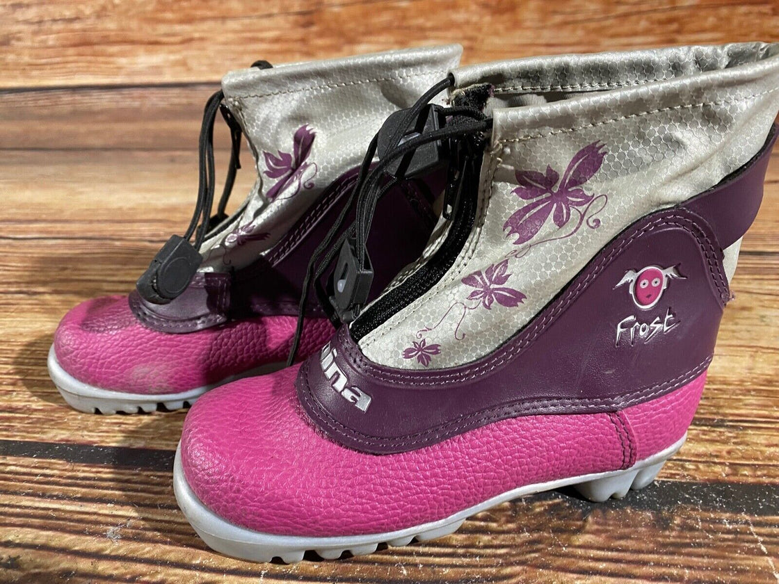Alpina Frost Kids Nordic Cross Country Ski Boots Size EU29 US11 NNN A-799