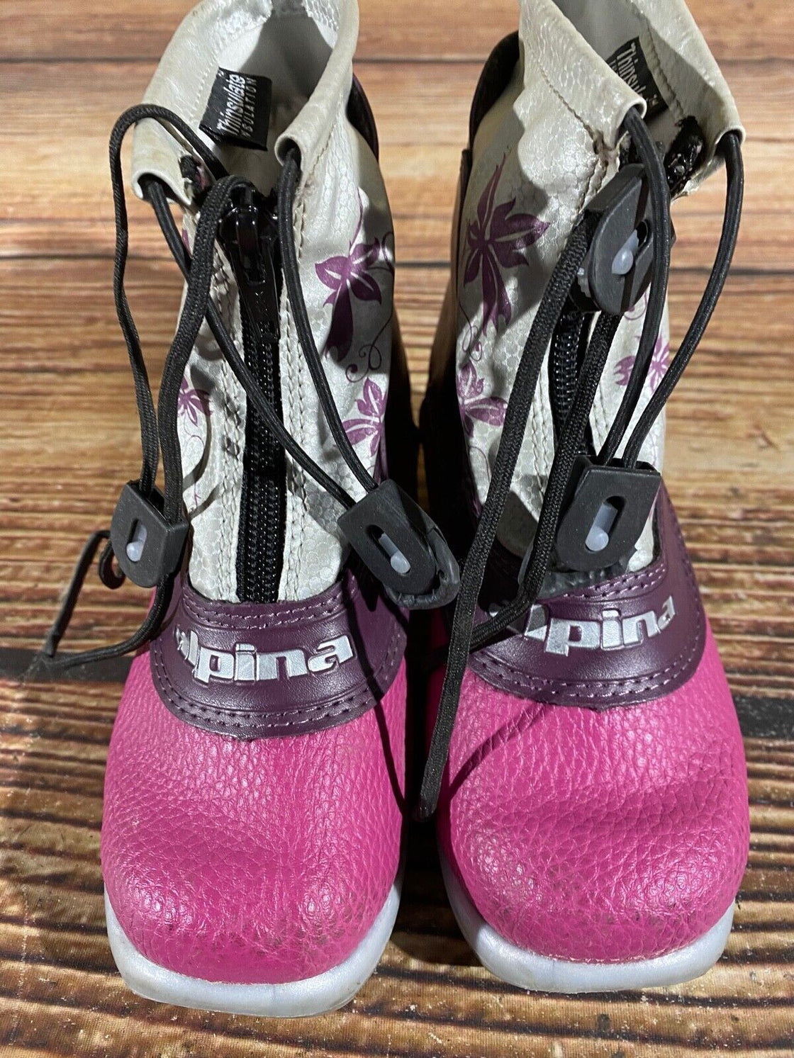 Alpina Frost Kids Nordic Cross Country Ski Boots Size EU29 US11 NNN A-799