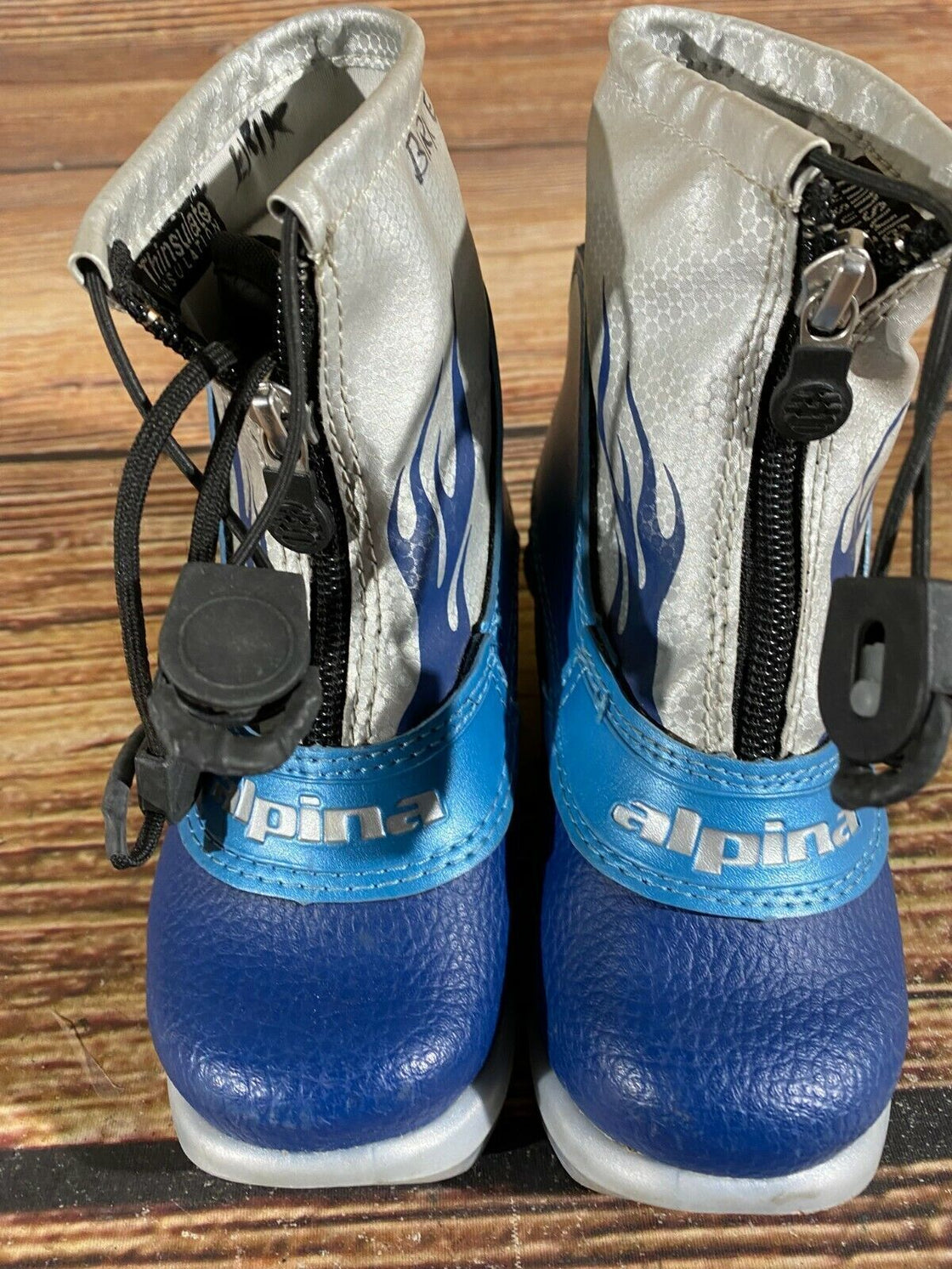 Alpina Frost Kids Nordic Cross Country Ski Boots Size EU26 US9 for NNN A-215