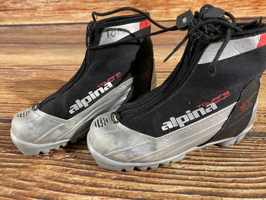 Alpina ST10 Cross Country Ski Boots Classic NNN EU 32 US 1.5 Kids 210mm A-735
