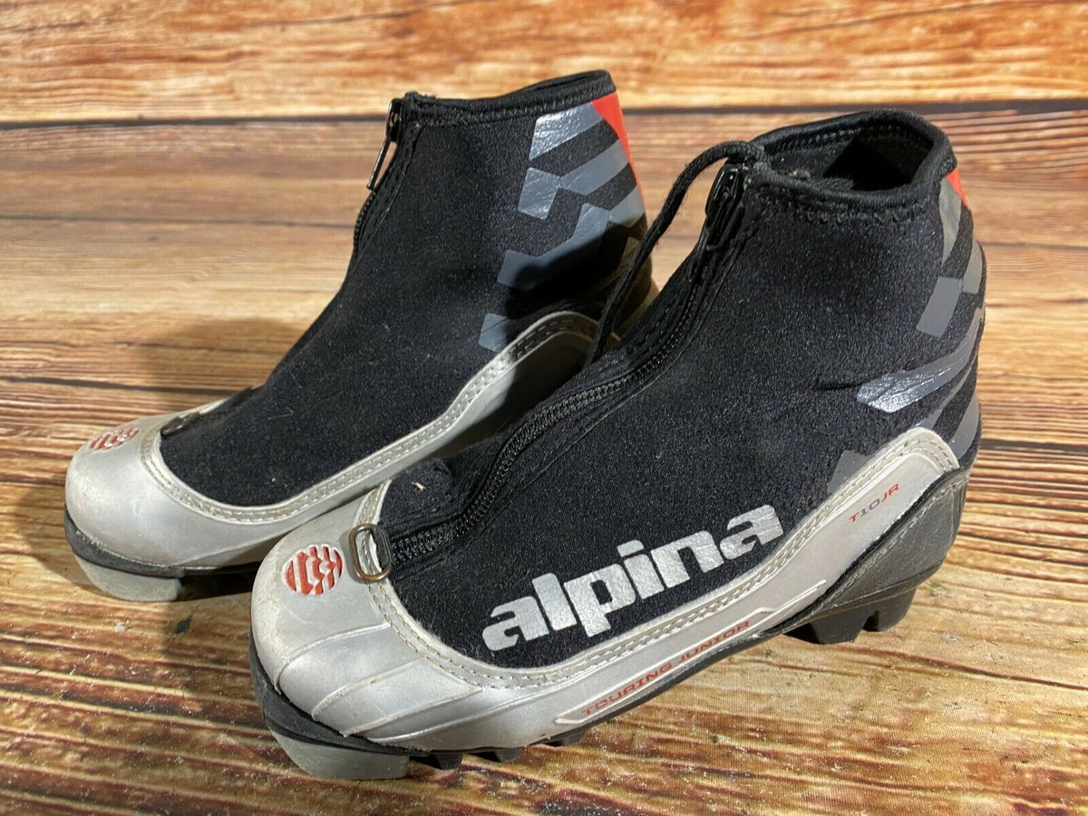 Alpina T10j Cross Country Ski Boots Classic NNN EU 30 US 12 Kids 200mm A-405