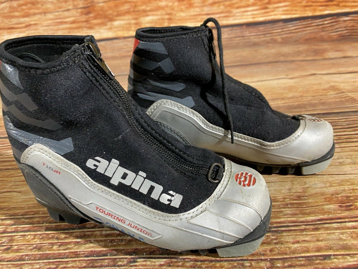 Alpina T10j Cross Country Ski Boots Classic NNN EU 30 US 12 Kids 200mm A-405