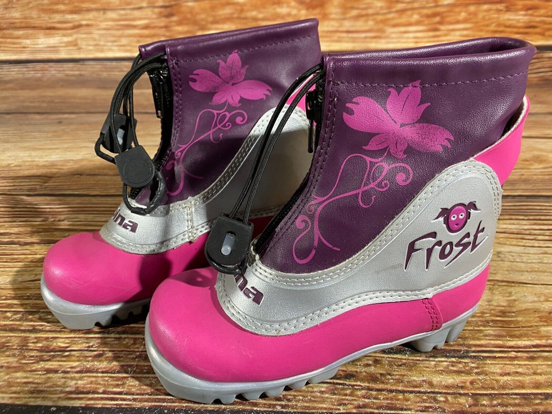 Alpina Kids Frost Nordic Cross Country Ski Boots Size EU28 US10.5 NNN A-712