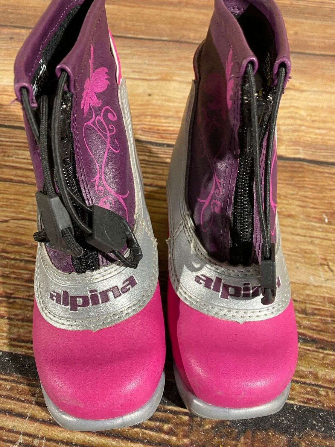 Alpina Kids Frost Nordic Cross Country Ski Boots Size EU28 US10.5 NNN A-712