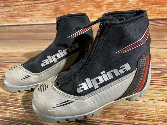 Alpina ST10j Cross Country Ski Boots Classic NNN EU 33 US 2 Kids 215mm A-404
