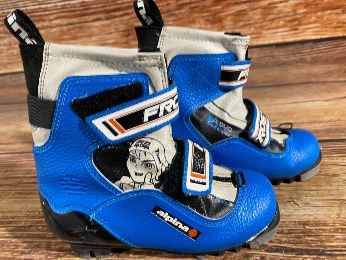 Alpina Frost Cross Country Ski Boots Classic NNN EU 30 US 12 Kids 200mm A-335