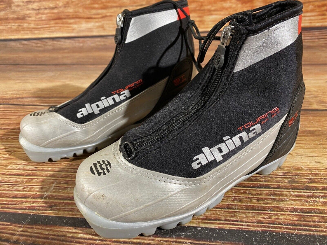 Alpina ST10 jr Kids Nordic Cross Country Ski Boots Size EU33 US2 NNN A-734