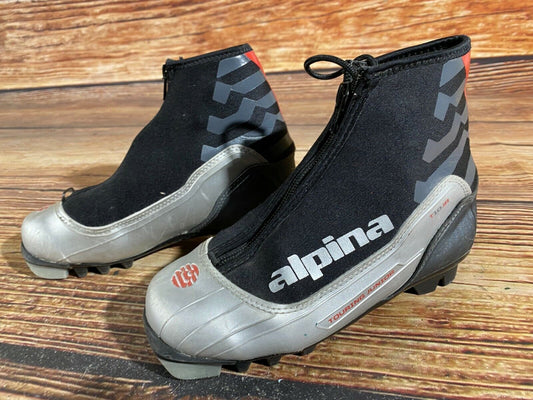 Alpina T10jr Cross Country Ski Boots Classic NNN EU 34 US 3 Kids 220mm A-168