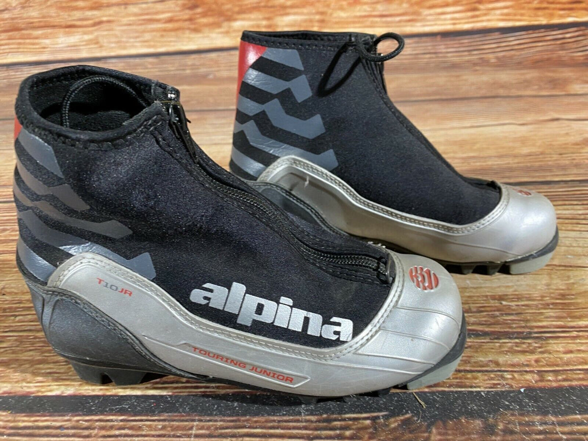 Alpina T10jr Cross Country Ski Boots Classic NNN EU 34 US 3 Kids 220mm A-168