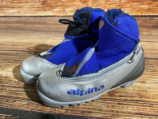 Alpina ST11j Cross Country Ski Boots Classic NNN EU 32 US 1.5 Kids 210mm A-370