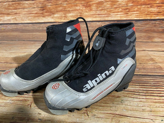 Alpina T10jr Cross Country Ski Boots Classic NNN EU 27 US 10 Kids 185mm A-236