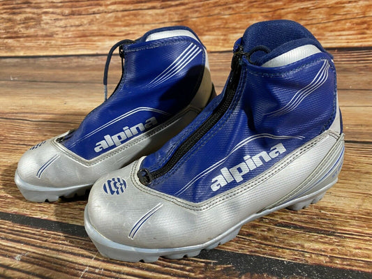 Alpina ST20jr Cross Country Ski Boots Classic NNN EU 35 US 3.5 Kids 230mm A-411