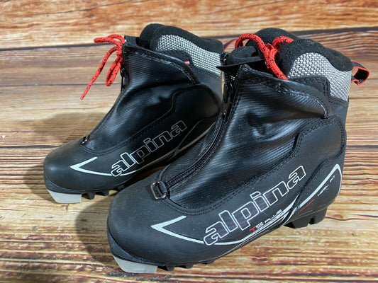 Alpina T5 Plus Cross Country Ski Boots Classic NNN EU 30 US 12 Kids 200mm A-267