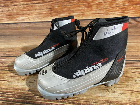 Alpina ST10jr Cross Country Ski Boots Classic NNN EU 27 US 10 Kids 185mm A-203
