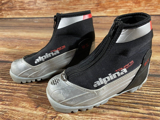 Alpina ST10 Cross Country Ski Boots Classic NNN EU 30 US 12 Kids 195mm A-825