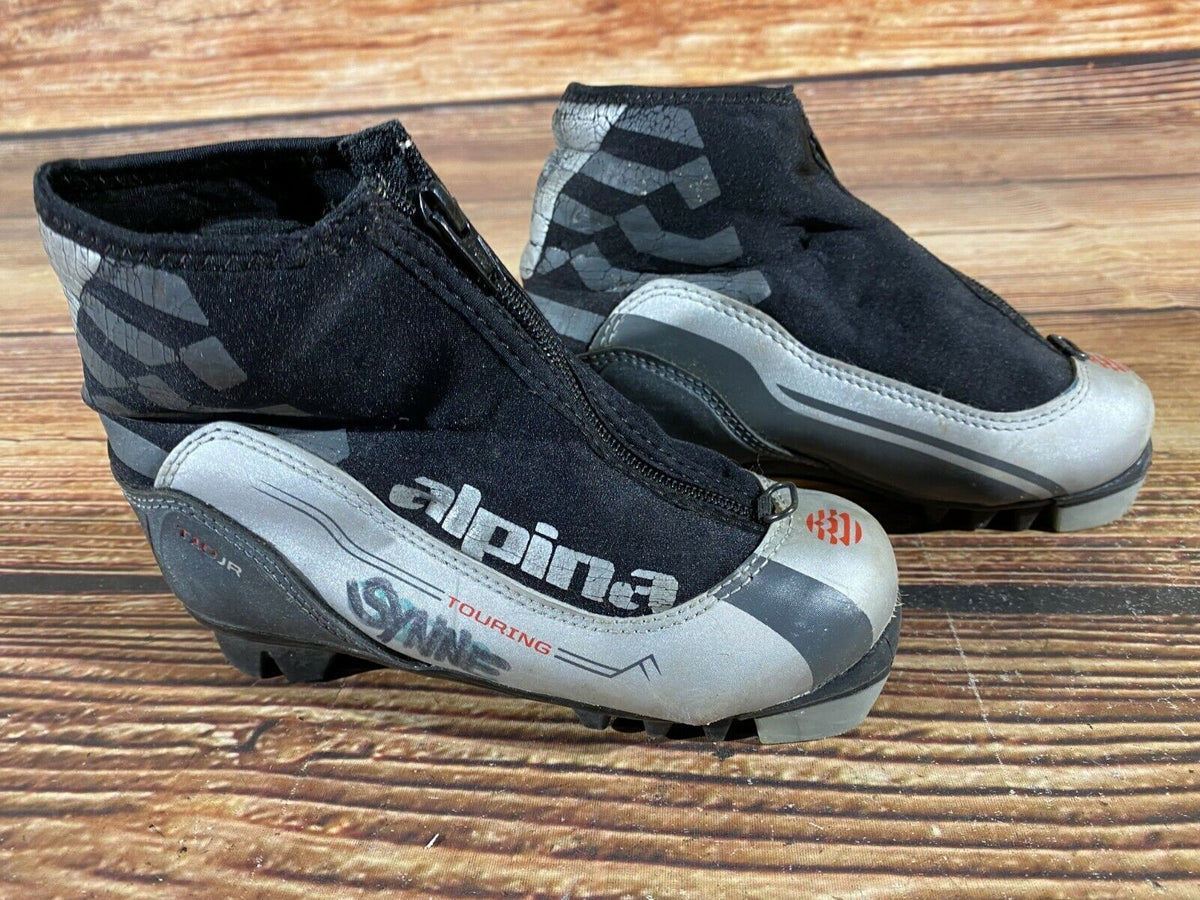 Alpina T10jr Cross Country Ski Boots Classic NNN EU 30 US 12 Kids 200mm A-355
