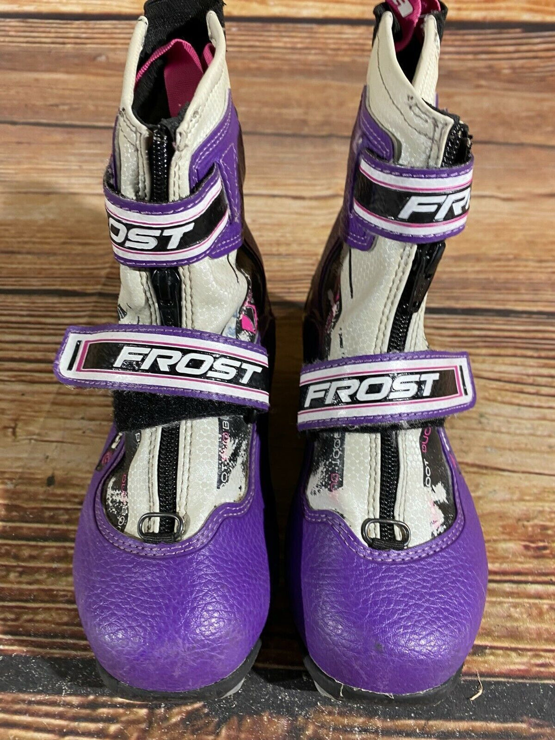 Alpina Frost Kids Nordic Cross Country Ski Boots Size EU32 US1.5 for NNN A-387