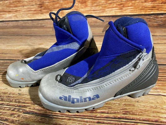 Alpina ST11j Cross Country Ski Boots Classic NNN EU 33 US 2 Kids 215mm A-371
