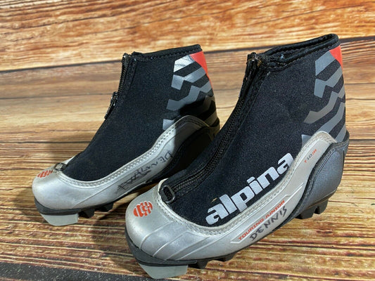 Alpina ST10jr Cross Country Ski Boots Classic NNN EU 28 US 10.5 Kids 190mm A-344