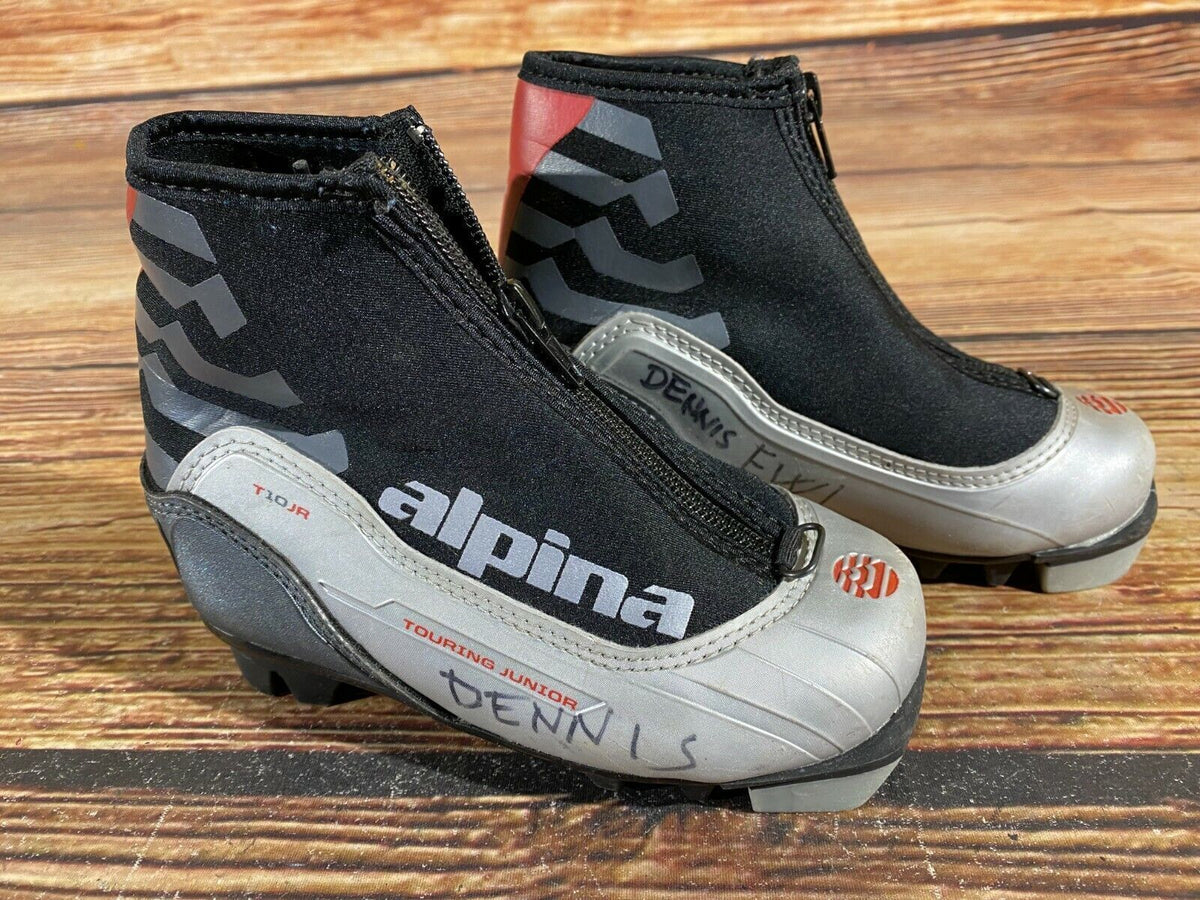 Alpina ST10jr Cross Country Ski Boots Classic NNN EU 28 US 10.5 Kids 190mm A-344