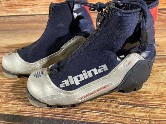 Alpina T10jr Cross Country Ski Boots Classic NNN EU 34 US 3 Kids 220mm A-288